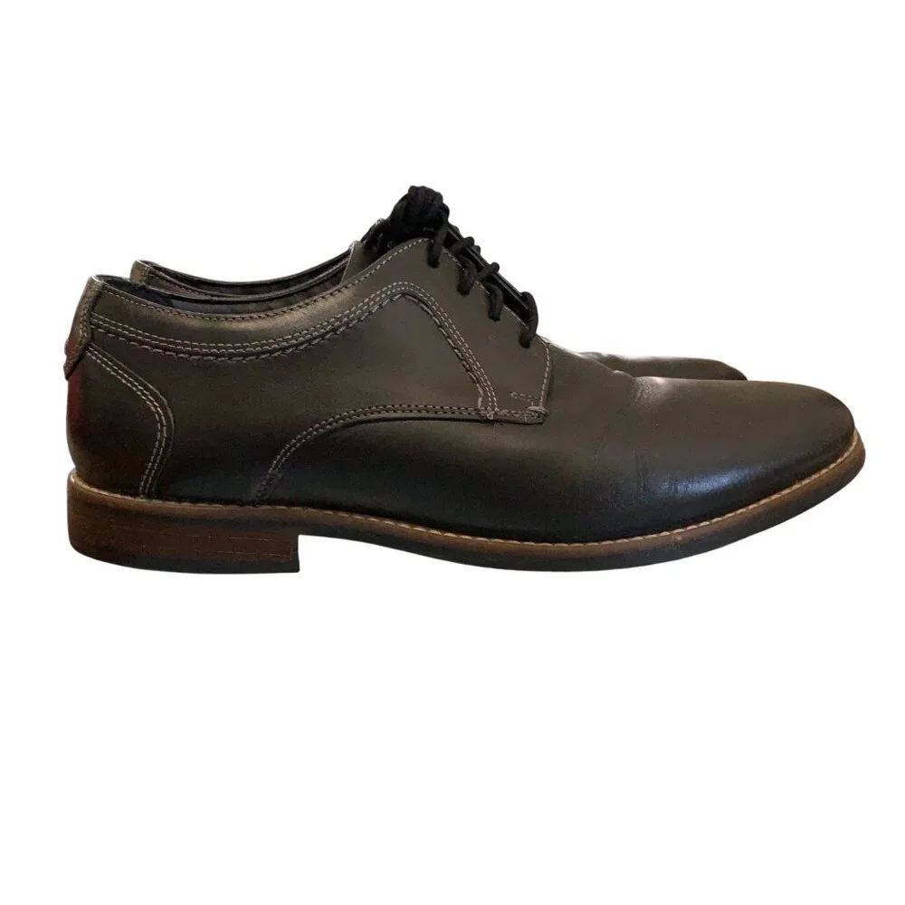 Nunnbush Men's Oxford Shoes Lace-up Westwood‎ Black Contrast Stitching Sz 10M